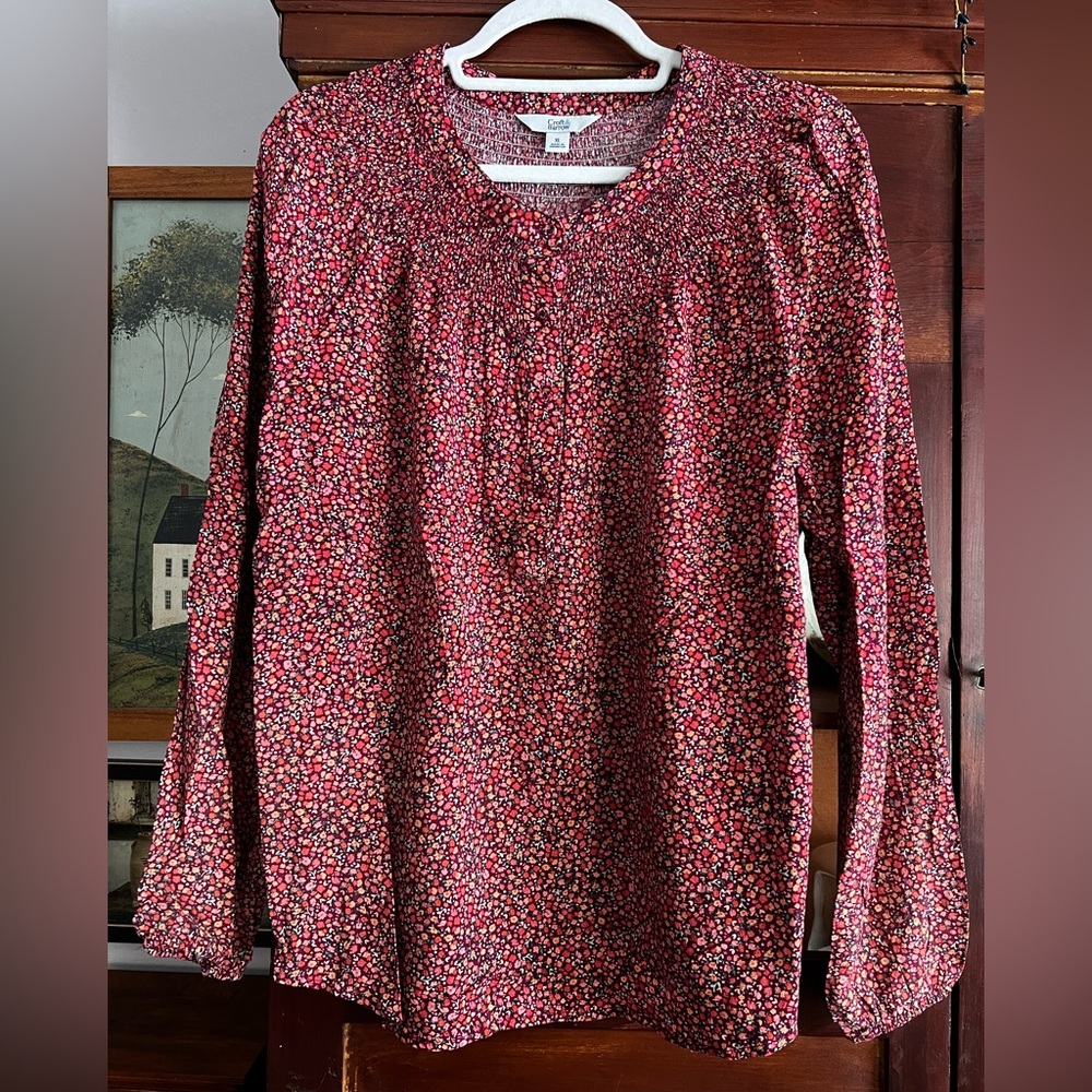 Ladies Croft and Barrow floral print blouse XL